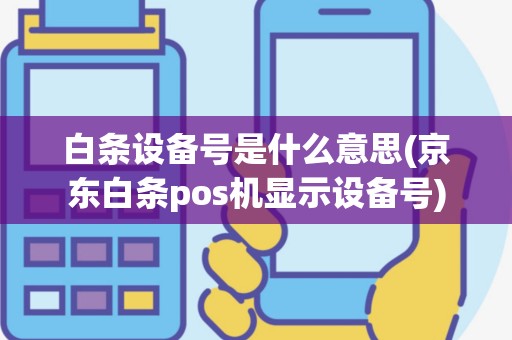 白条设备号是什么意思(京东白条pos机显示设备号)