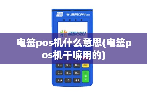 电签pos机什么意思(电签pos机干嘛用的)