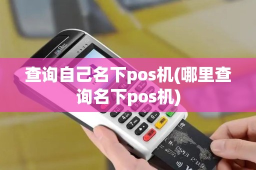 查询自己名下pos机(哪里查询名下pos机)