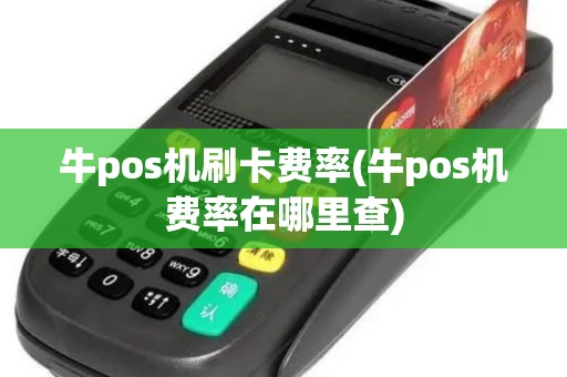 牛pos机刷卡费率(牛pos机费率在哪里查)