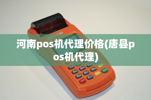 河南pos机代理价格(唐县pos机代理)