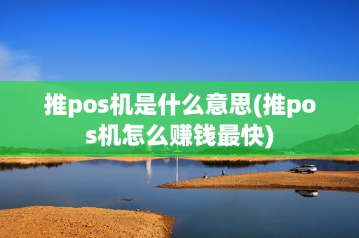 推pos机是什么意思(推pos机怎么赚钱最快)