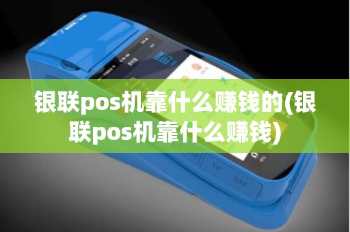 银联pos机靠什么赚钱的(银联pos机靠什么赚钱)