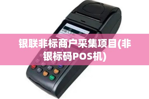 银联非标商户采集项目(非银标码POS机)