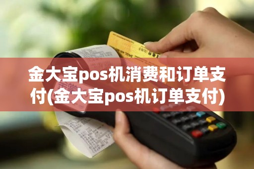 金大宝pos机消费和订单支付(金大宝pos机订单支付)