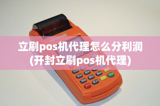 立刷pos机代理怎么分利润(开封立刷pos机代理)