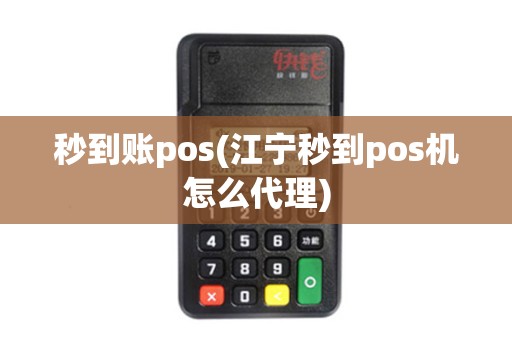 秒到账pos(江宁秒到pos机怎么代理)