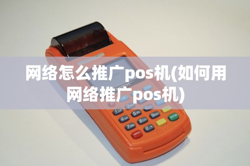 网络怎么推广pos机(如何用网络推广pos机)