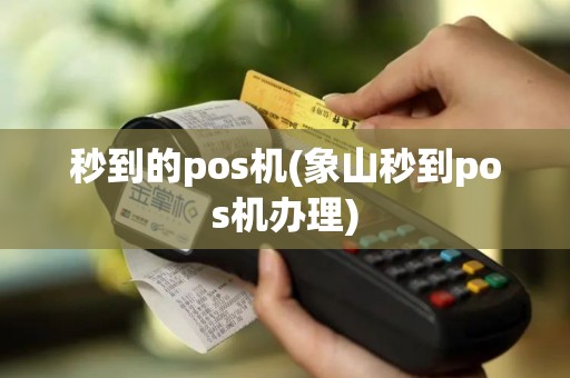 秒到的pos机(象山秒到pos机办理)