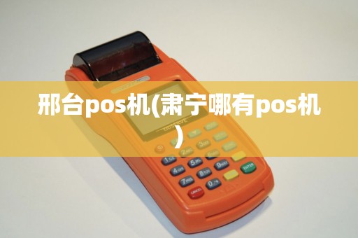 邢台pos机(肃宁哪有pos机)