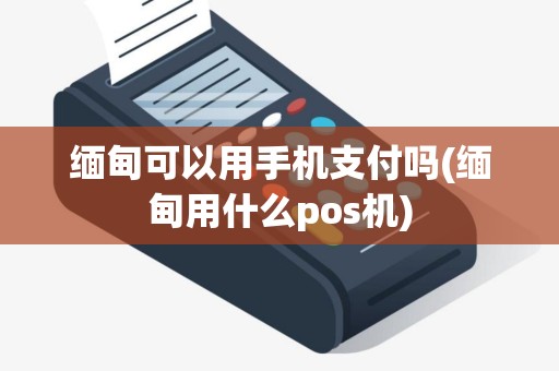 缅甸可以用手机支付吗(缅甸用什么pos机)