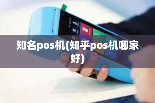 知名pos机(知乎pos机哪家好)