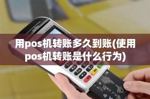 用pos机转账多久到账(使用pos机转账是什么行为)