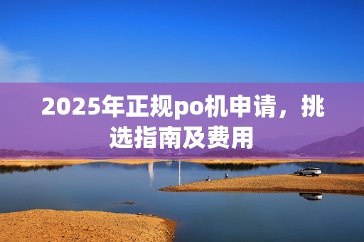 2025年正规po机申请，挑选指南及费用
