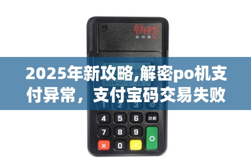 2025年新攻略,解密po机支付异常，支付宝码交易失败处理
