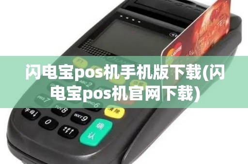 闪电宝pos机手机版下载(闪电宝pos机官网下载)