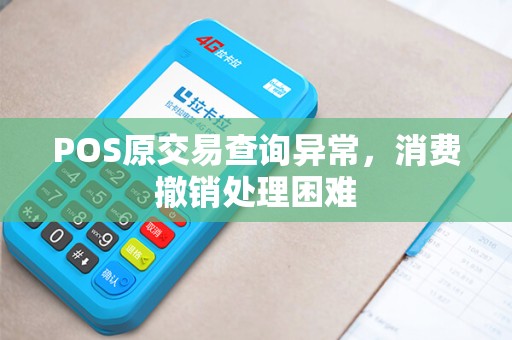 POS原交易查询异常，消费撤销处理困难