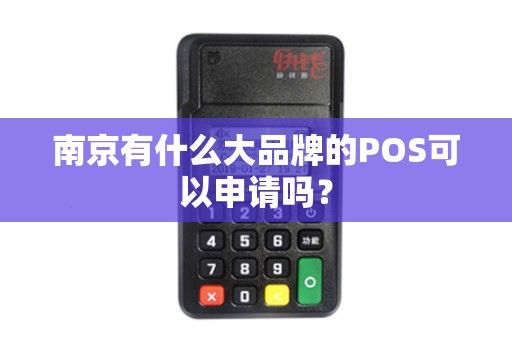 南京有什么大品牌的POS可以申请吗？