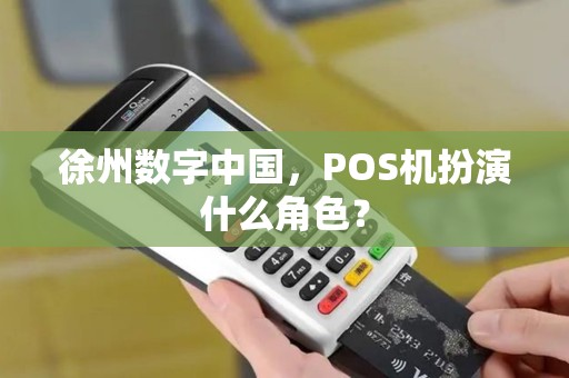徐州数字中国，POS机扮演什么角色？