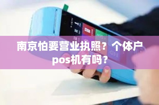 南京怕要营业执照？个体户pos机有吗？