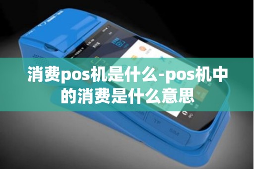 消费pos机是什么-pos机中的消费是什么意思