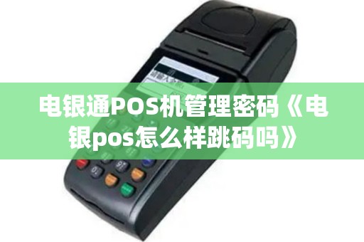 电银通POS机管理密码《电银pos怎么样跳码吗》