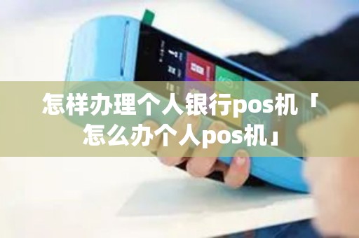 怎样办理个人银行pos机「怎么办个人pos机」