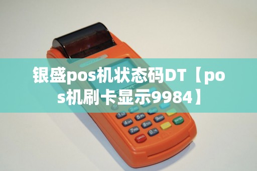 银盛pos机状态码DT【pos机刷卡显示9984】