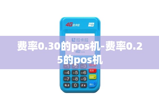 费率0.30的pos机-费率0.25的pos机