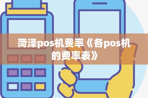 菏泽pos机费率《各pos机的费率表》