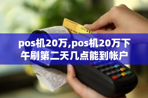 pos机20万,pos机20万下午刷第二天几点能到帐户