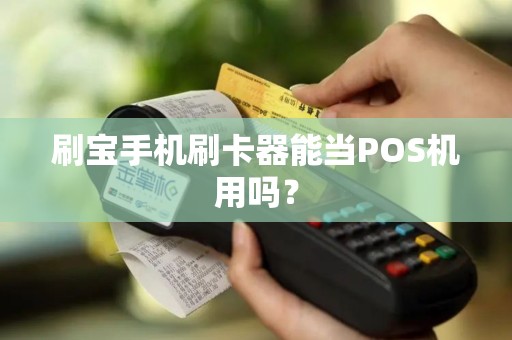 刷宝手机刷卡器能当POS机用吗？