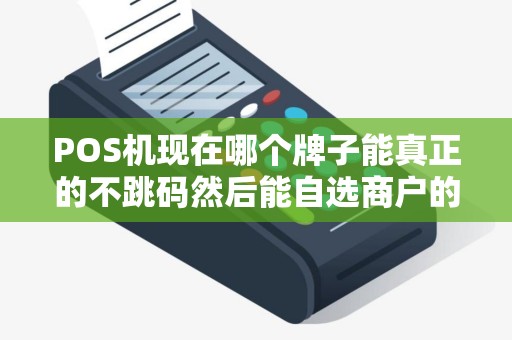 POS机现在哪个牌子能真正的不跳码然后能自选商户的？