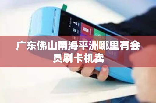 广东佛山南海平洲哪里有会员刷卡机卖