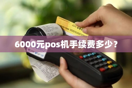 6000元pos机手续费多少？