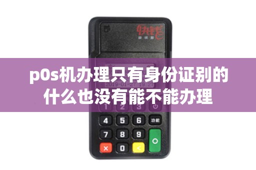 p0s机办理只有身份证别的什么也没有能不能办理