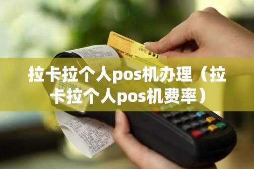 拉卡拉个人pos机办理（拉卡拉个人pos机费率）