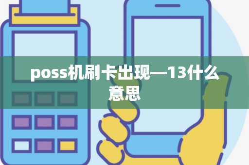 poss机刷卡出现—13什么意思