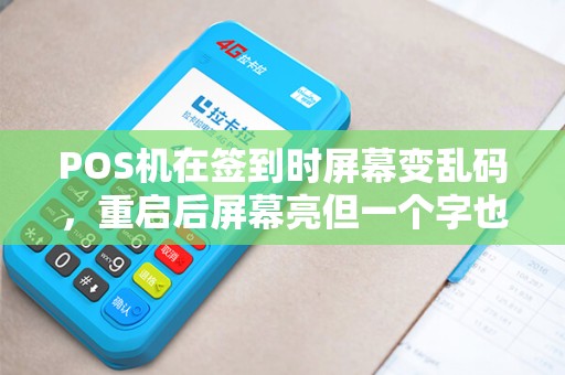 POS机在签到时屏幕变乱码，重启后屏幕亮但一个字也没有？