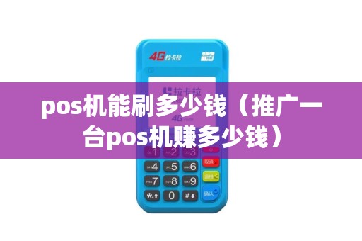 pos机能刷多少钱（推广一台pos机赚多少钱）