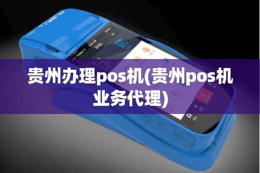 贵州办理pos机(贵州pos机业务代理)