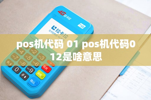 pos机代码 01 pos机代码012是啥意思