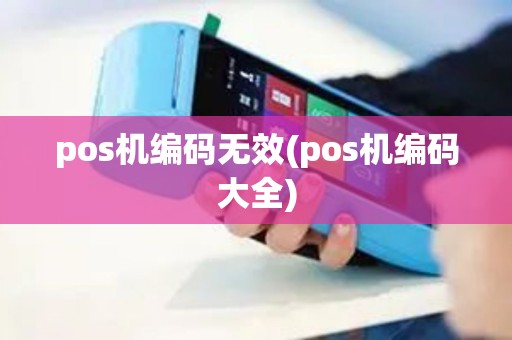 pos机编码无效(pos机编码大全)