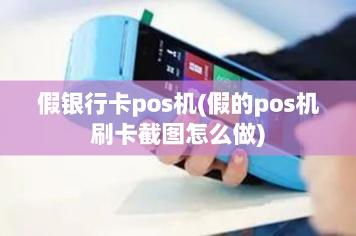 假银行卡pos机(假的pos机刷卡截图怎么做)