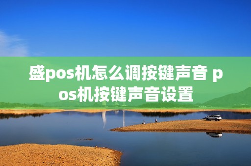 盛pos机怎么调按键声音 pos机按键声音设置