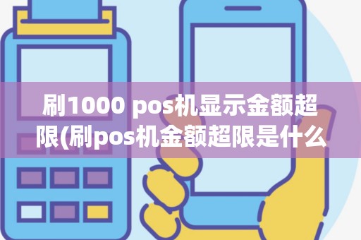 刷1000 pos机显示金额超限(刷pos机金额超限是什么意思)