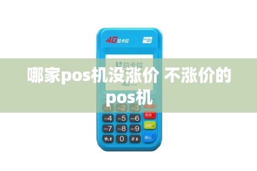 哪家pos机没涨价 不涨价的pos机
