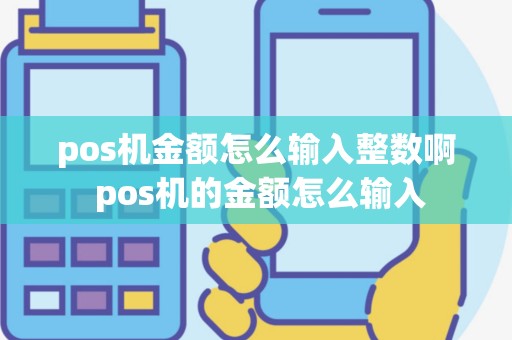 pos机金额怎么输入整数啊 pos机的金额怎么输入