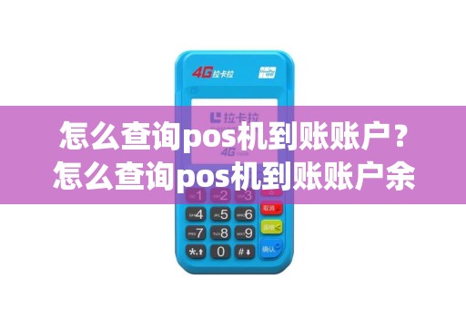 怎么查询pos机到账账户？怎么查询pos机到账账户余额