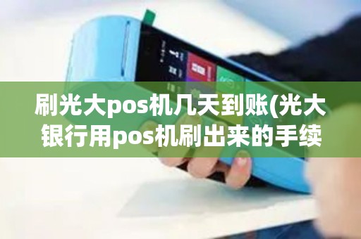 刷光大pos机几天到账(光大银行用pos机刷出来的手续费)